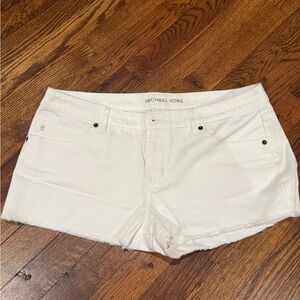 Michael Kors Cream Jean Shorts